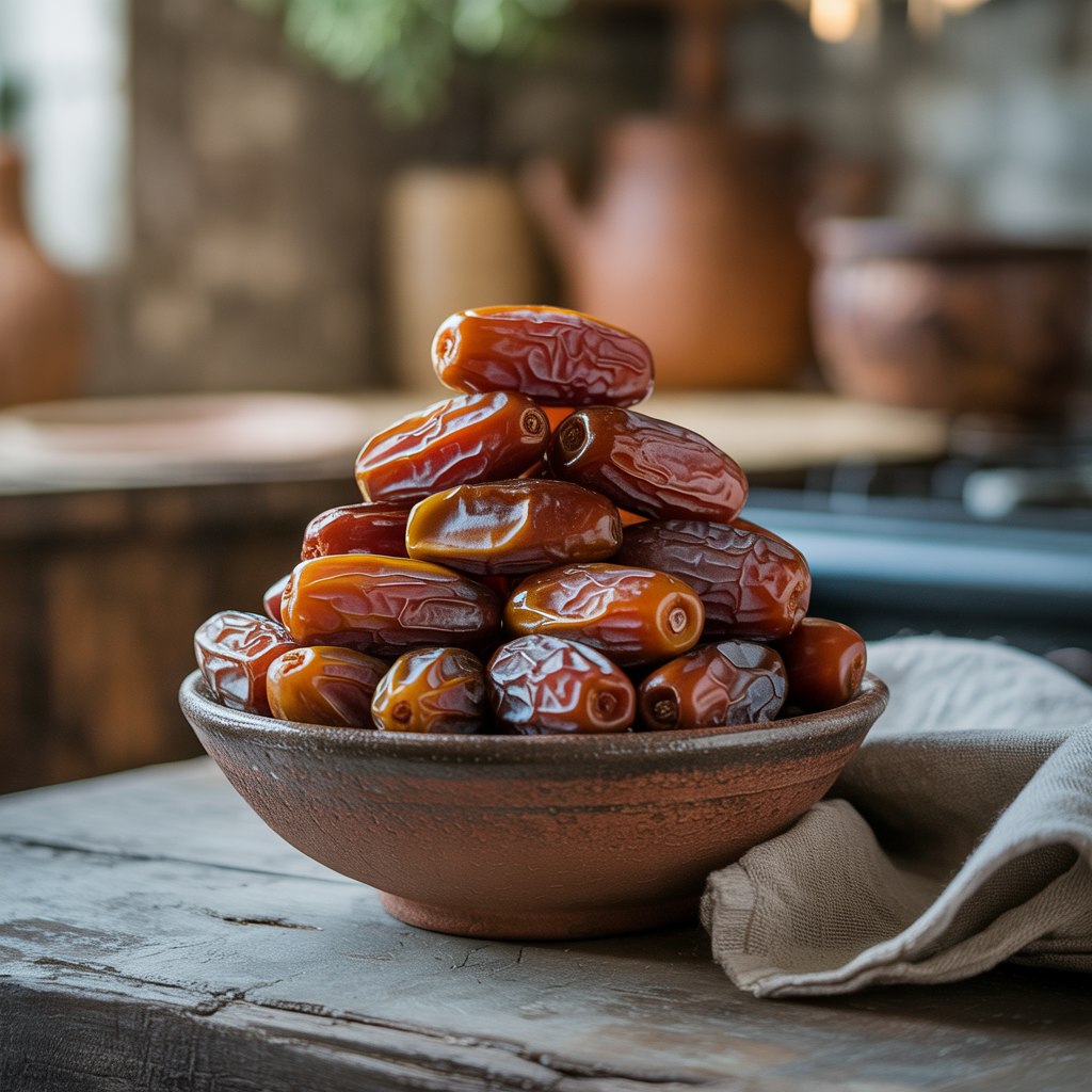 a bowl of fresh dates