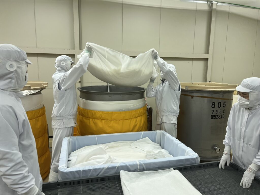 sake being made