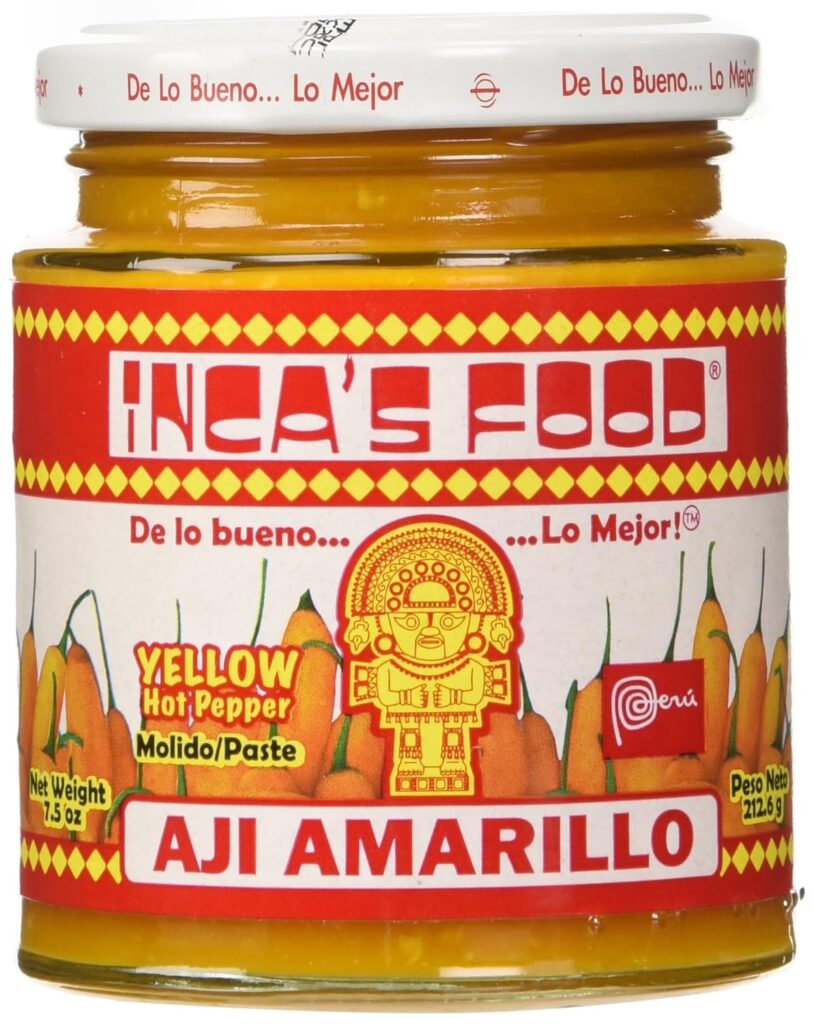 a jar of Peruvian Aji Amarillo paste