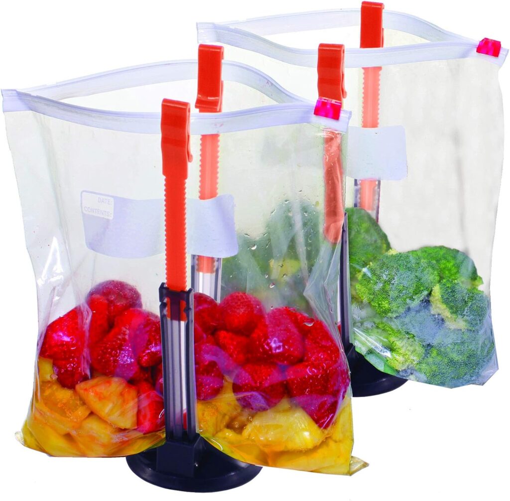 Jokari brand bag filler with two bags of food