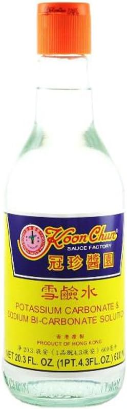 bottle of kansui (lye water)