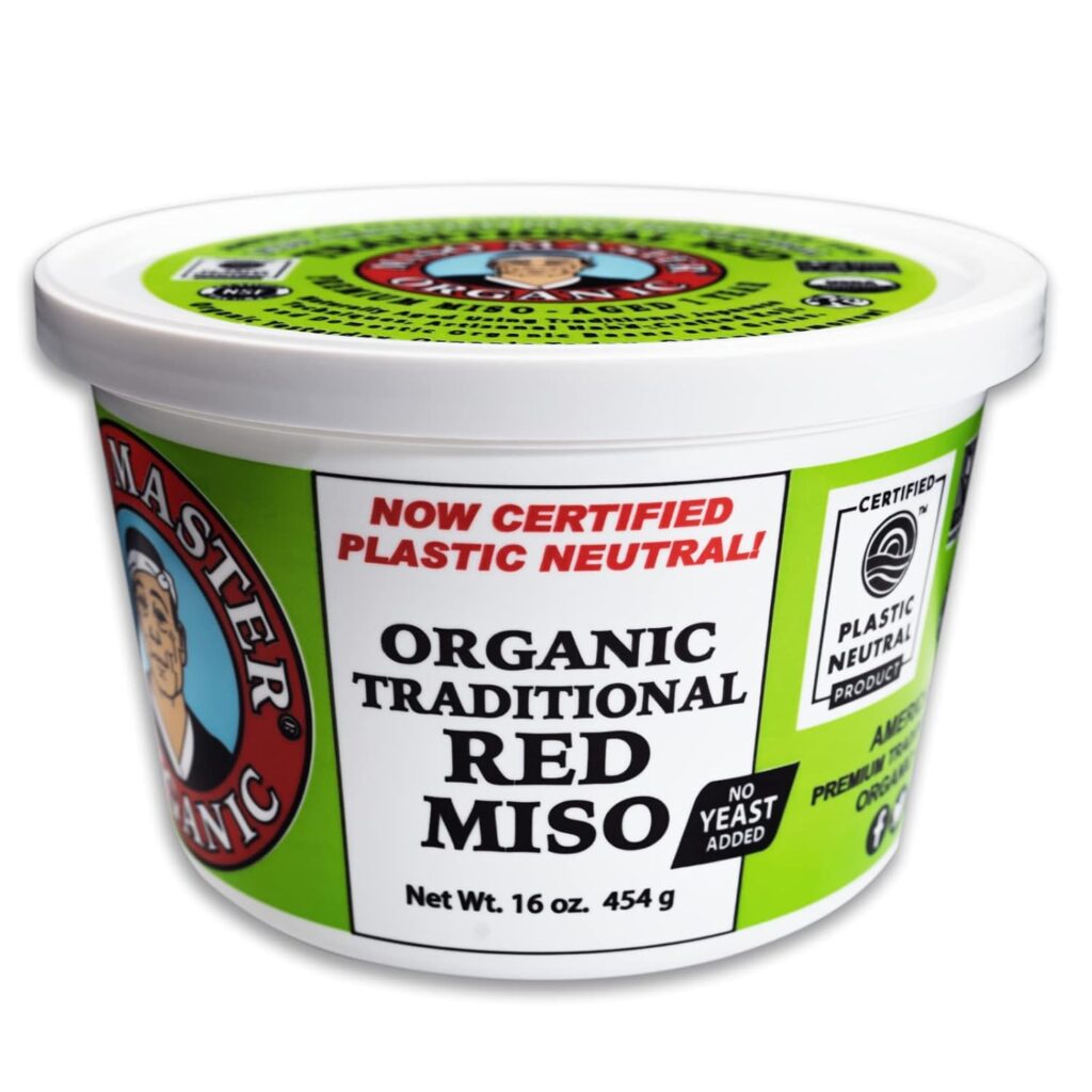 photo of a container of red miso