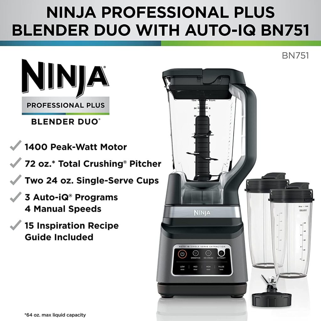 advertisement for Ninja blender