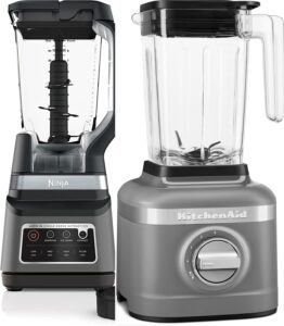Ninja Blender Plus Duo BN751 side-by-side with KitchenAid K150 blender