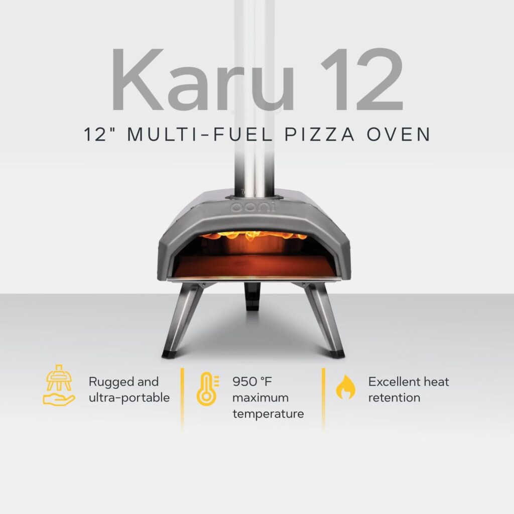 Ooni brand Karu 12 12" multi-fuel pizza oven