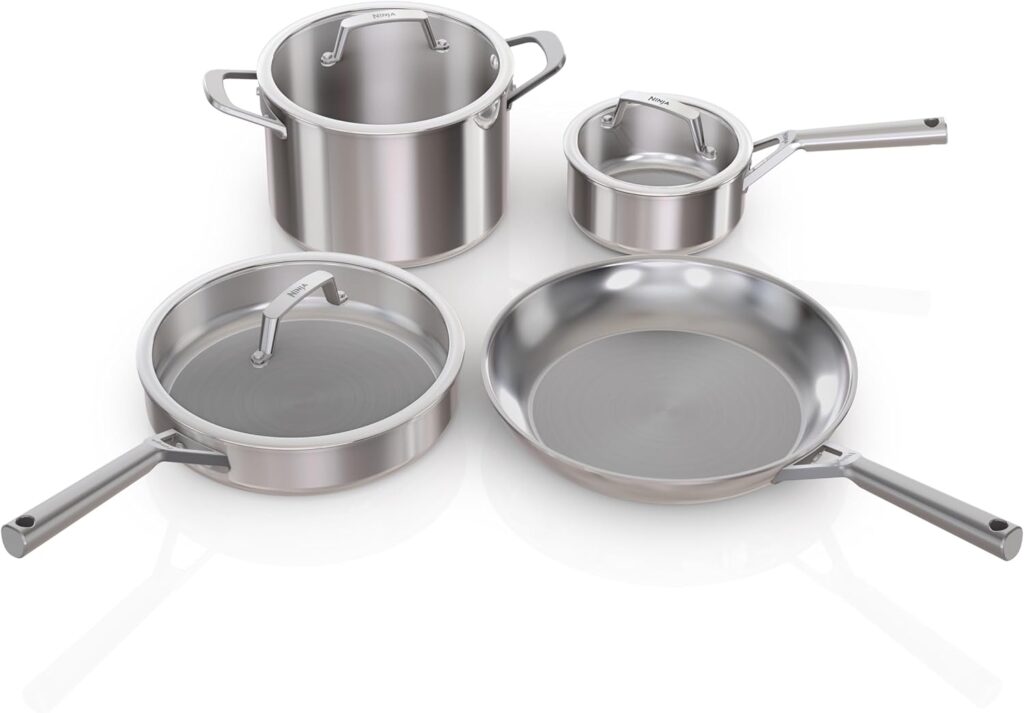 set of pots and pans