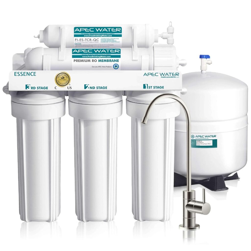 photo of 3-stage reverse osmosis water filtration system