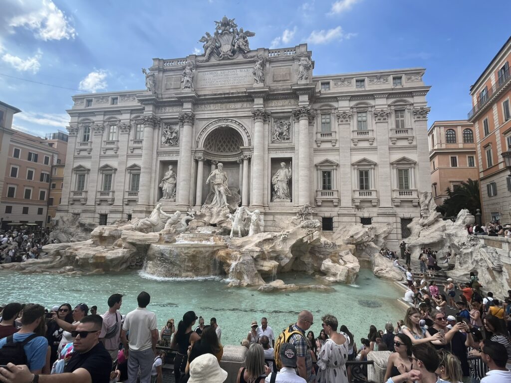 Trevi Fountain in Rome Italy
