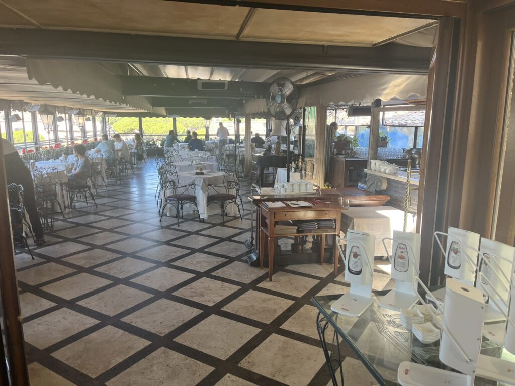 rooftop restaurant of the Forum Hotel in Rome Italy