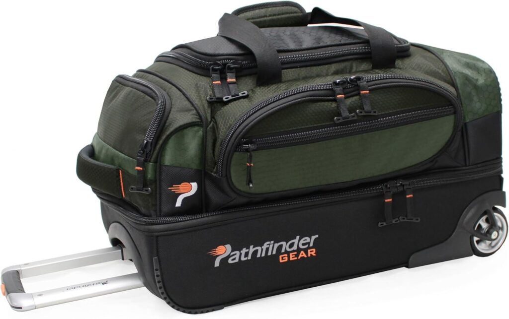 Pathfinder Gear brand rolling duffel bag