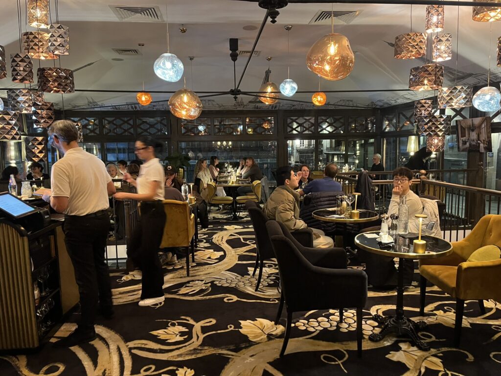 interior of the 314 restaurant in Dijon France