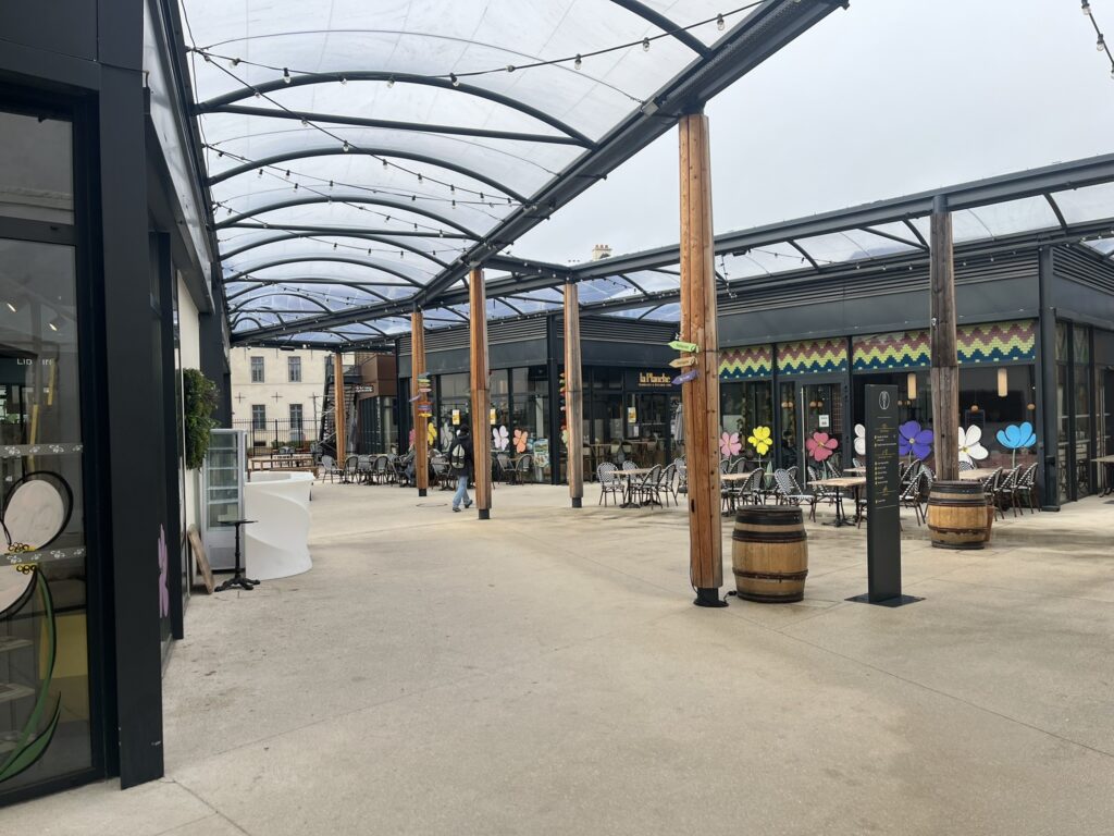 Gastronomic village at Cité Internationale de la Gastronomie et du Vin in Dijon France