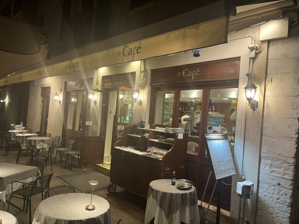 Front of Le Cafe in Venice