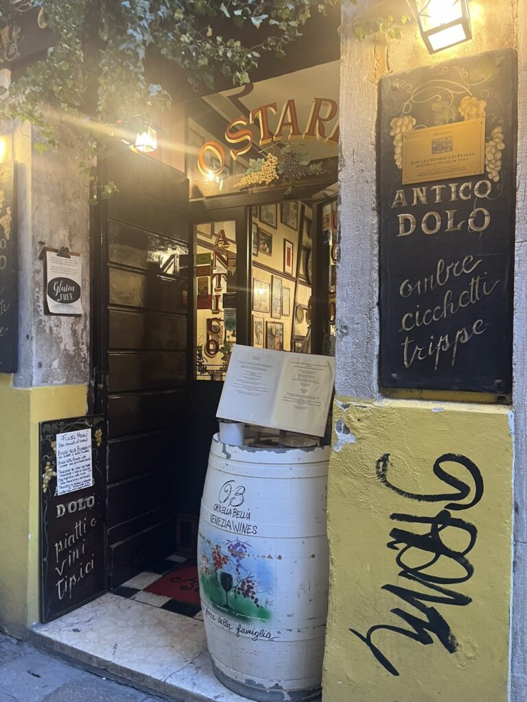 exterior or Ostaria Antico Dolo in Venice