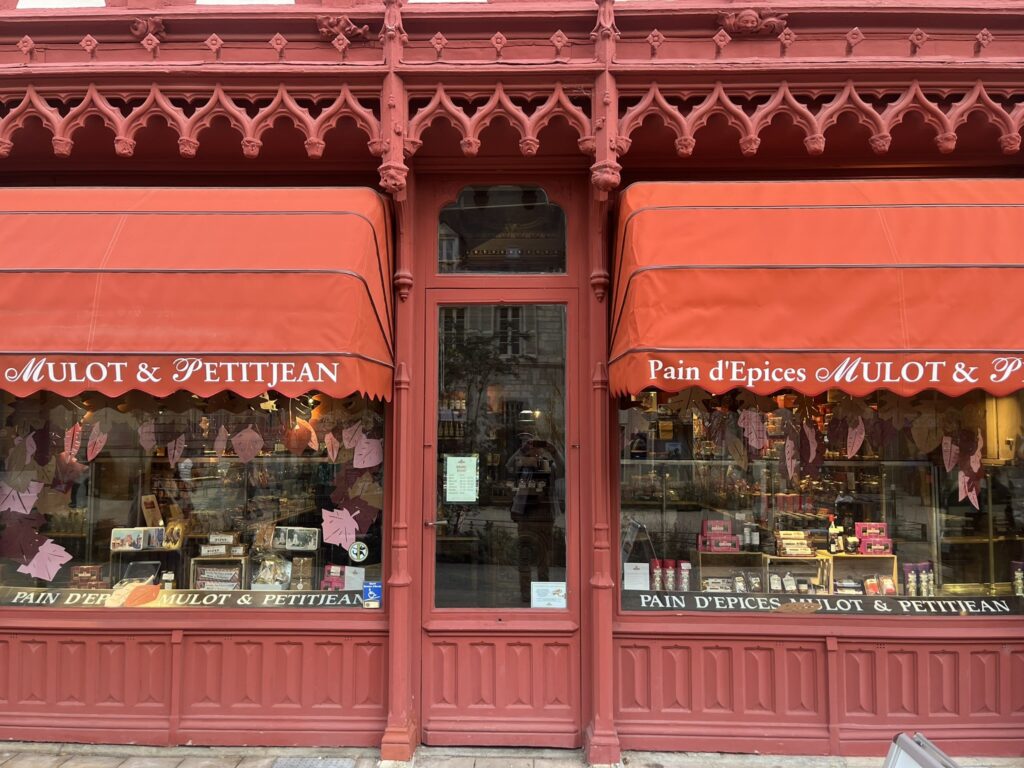 exterior of Pain D'Epices Mulot Et Petitjean in Dijon France
