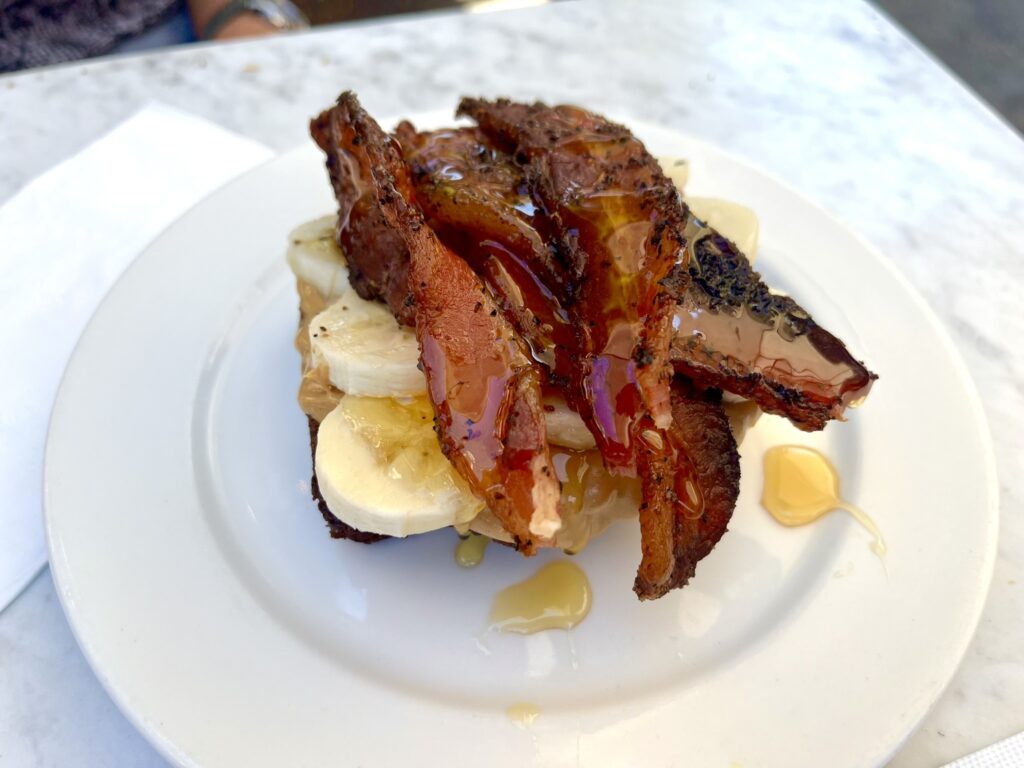Elvis breakfast dish at Helena Avenue Bakery Santa Barbara California