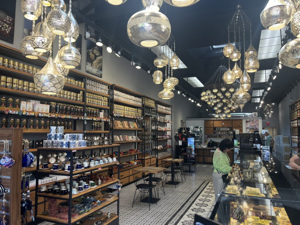 interior of Lokum Turkish Delight shop Barbara California