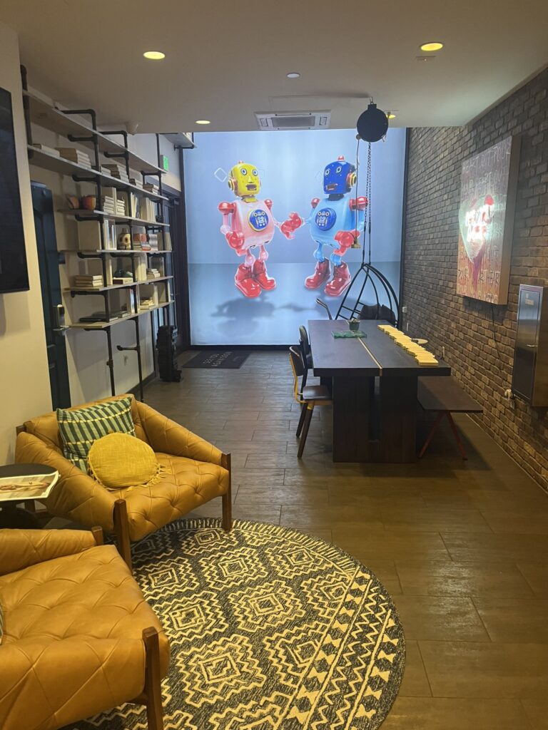 lobby of the Moxy Hotel Santa Barbara  California