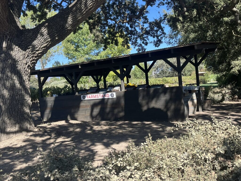 Farmstand at Roblar Winery Santa Barbara California