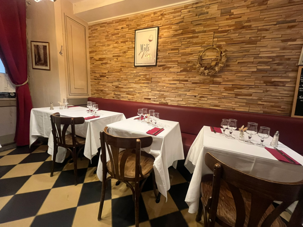Interior at Aux Trois Maries Lyon France