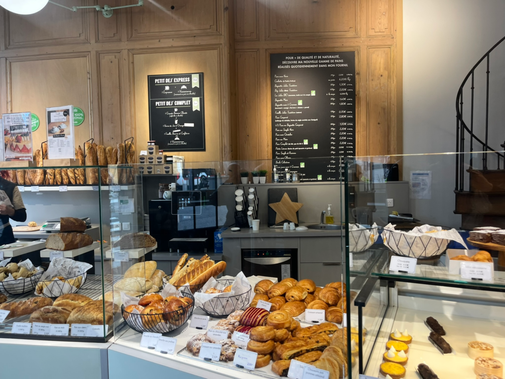 Interior at Boulangerie Chez Jules St Paul Lyon France
