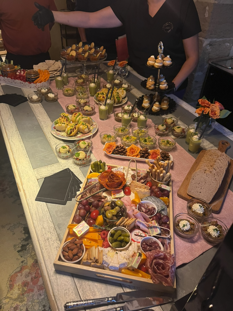 breakfast at Le Clos Violette hotel in L'Isle-sur-la-Sorgue, France
