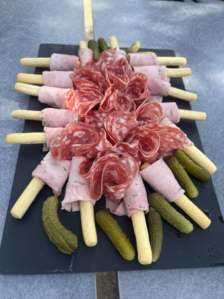lunch at Chateau de Sannes Winery near L'Isle-sur-la-Sorgue, France