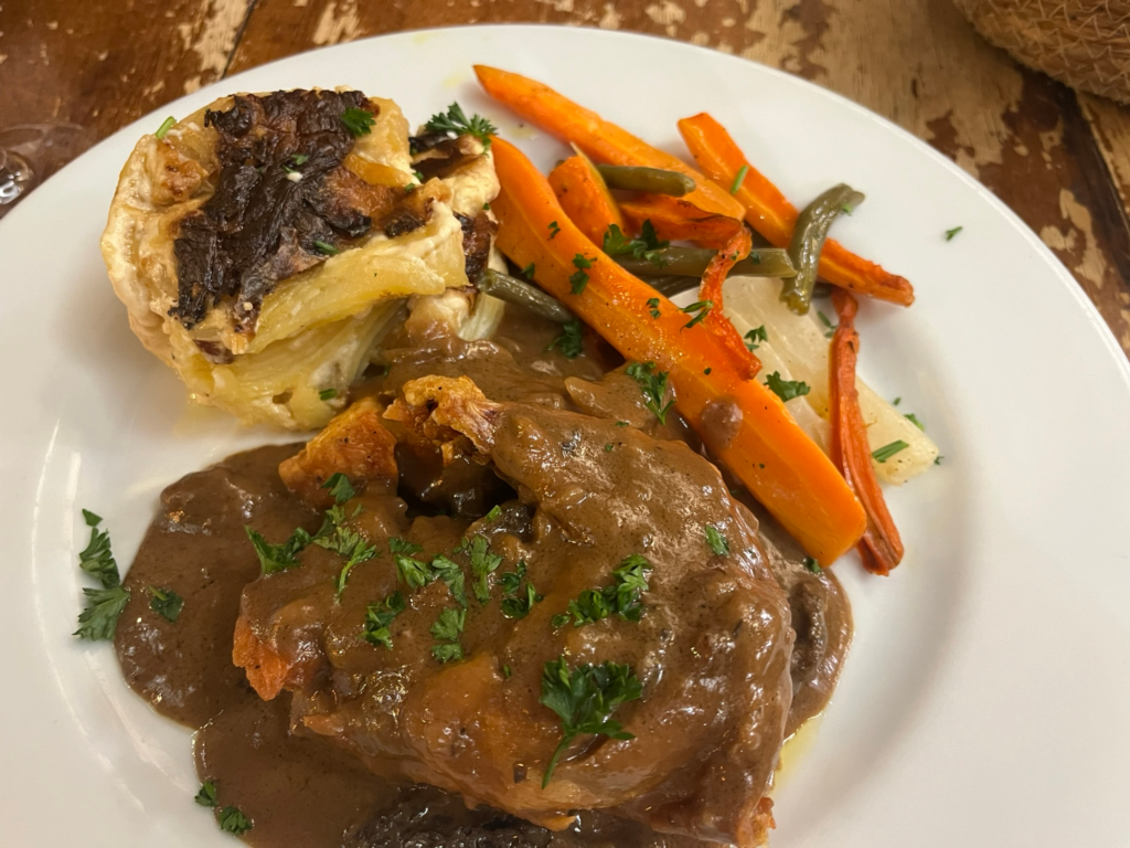Chicken Supreme with Morels at Restaurant Café du Soleil Lyon France