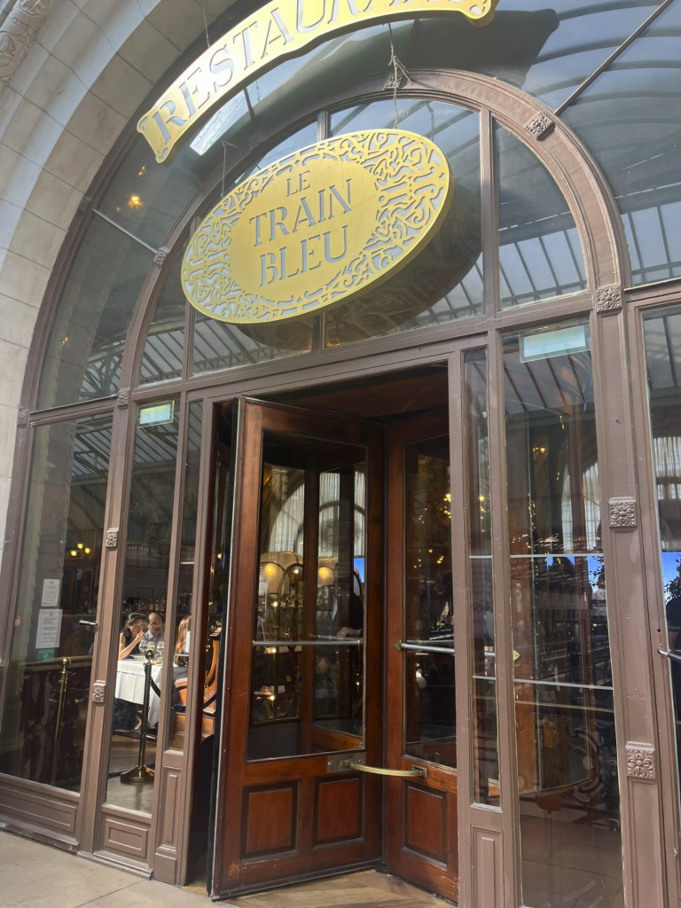 entrance Le Train Bleu restaurant Paris France
