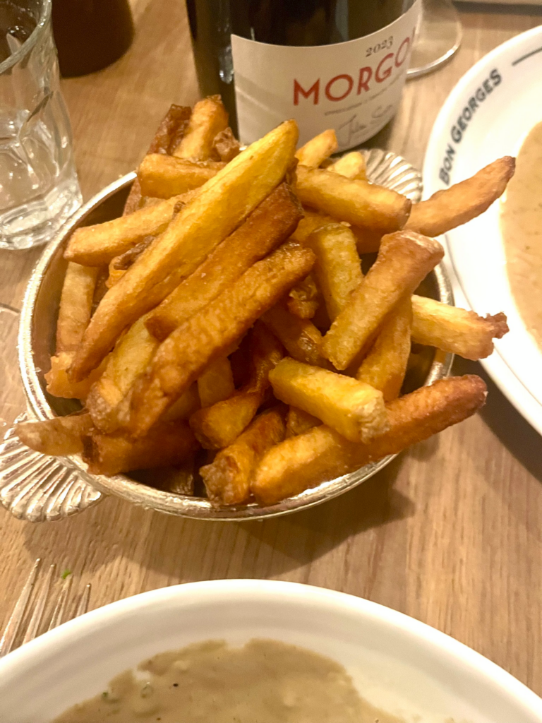 frites at Le Bon Georges restaurant Paris France