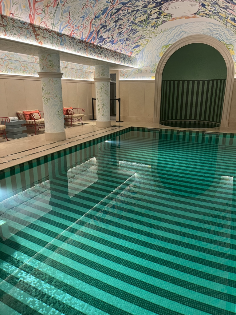 swimming pool of the Hôtel Le Grand Mazarin Paris France