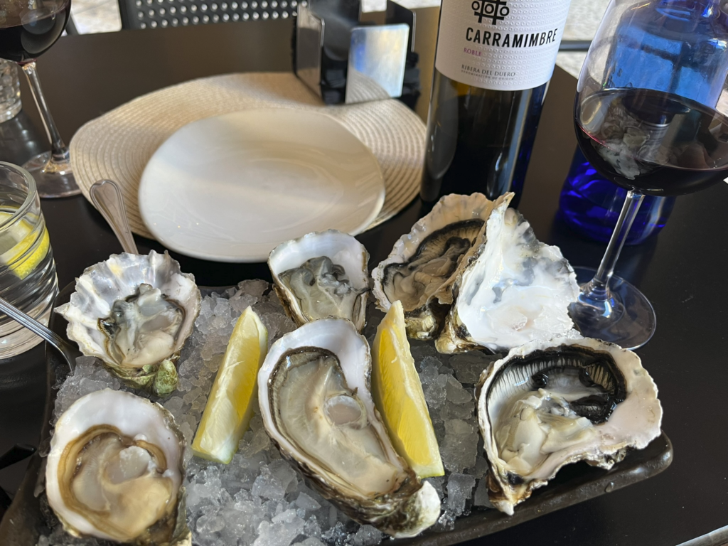Oysters at Medusa Oyster Shop in Malaga Spain