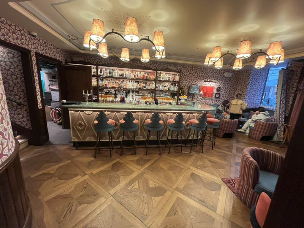 bar of the Boubalé restaurant in Paris France