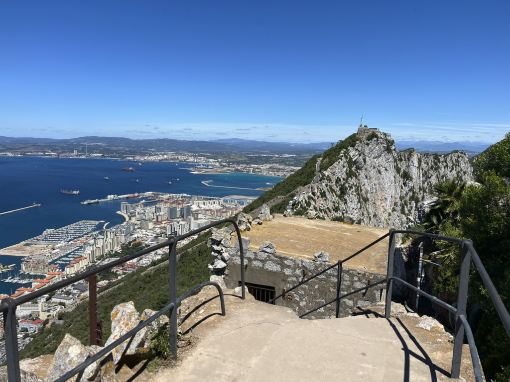 View from the Moorish Castle on The Rock of Gibraltar