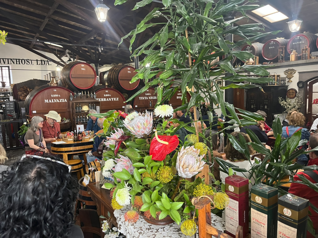 A madeira wine lodge on the island of Madeira