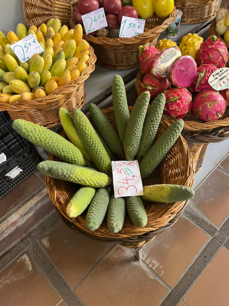 fruit at the market in Funchal, Madeira