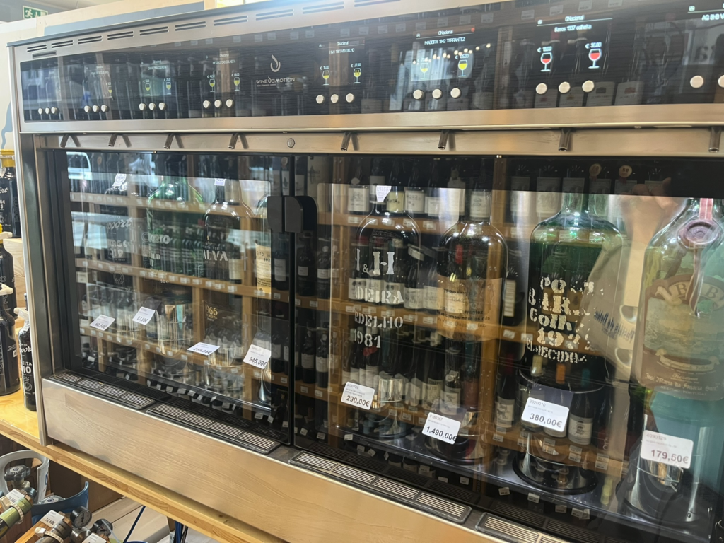 Garrafeira Nacional wine shop in Lisbon Portugal