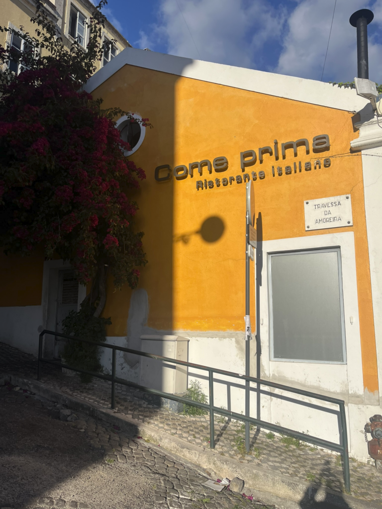 Come Prima Restaurant in Lisbon Portugal