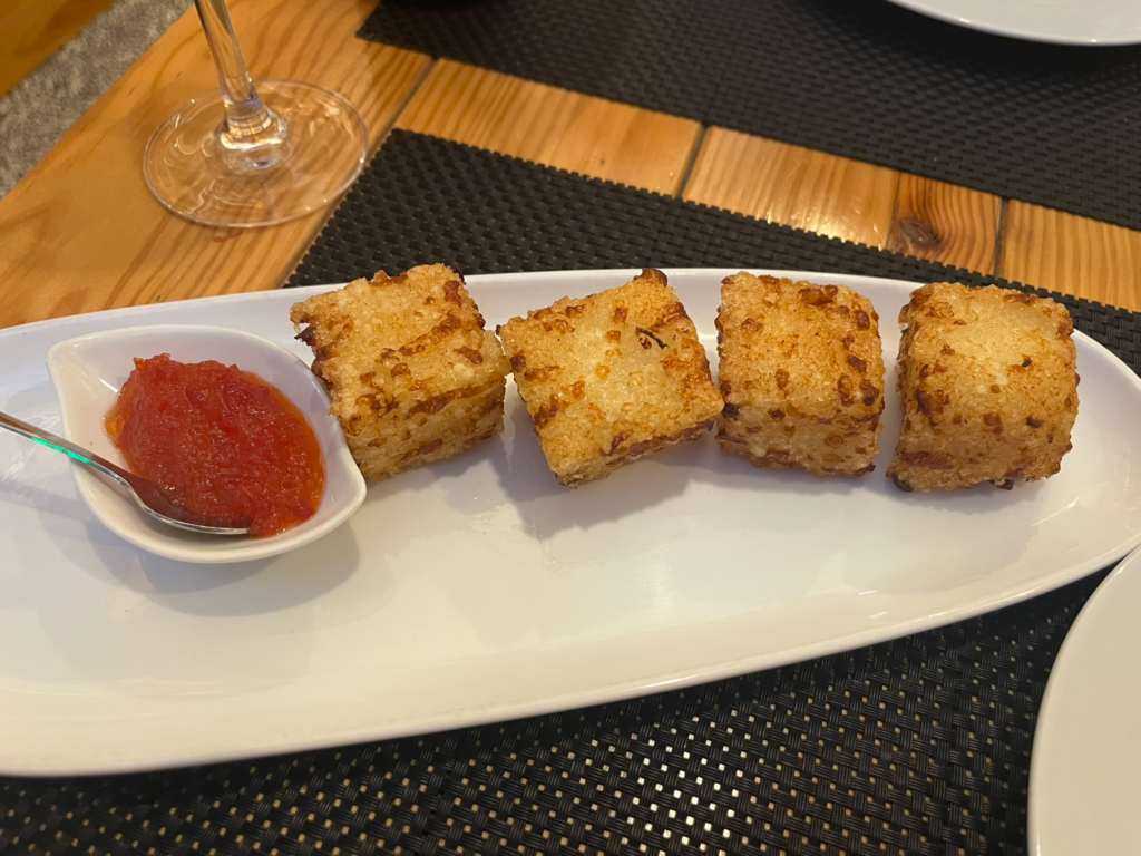 Tapioca Cheese Bites at Ponto Com Sabores Restaurant in Lisbon Portugal