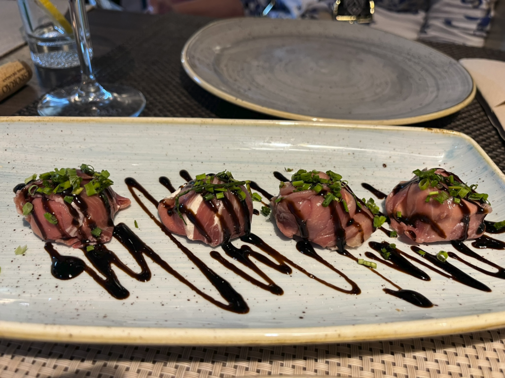 Food at Tapas Y Copas restaurant Funchal Madeira