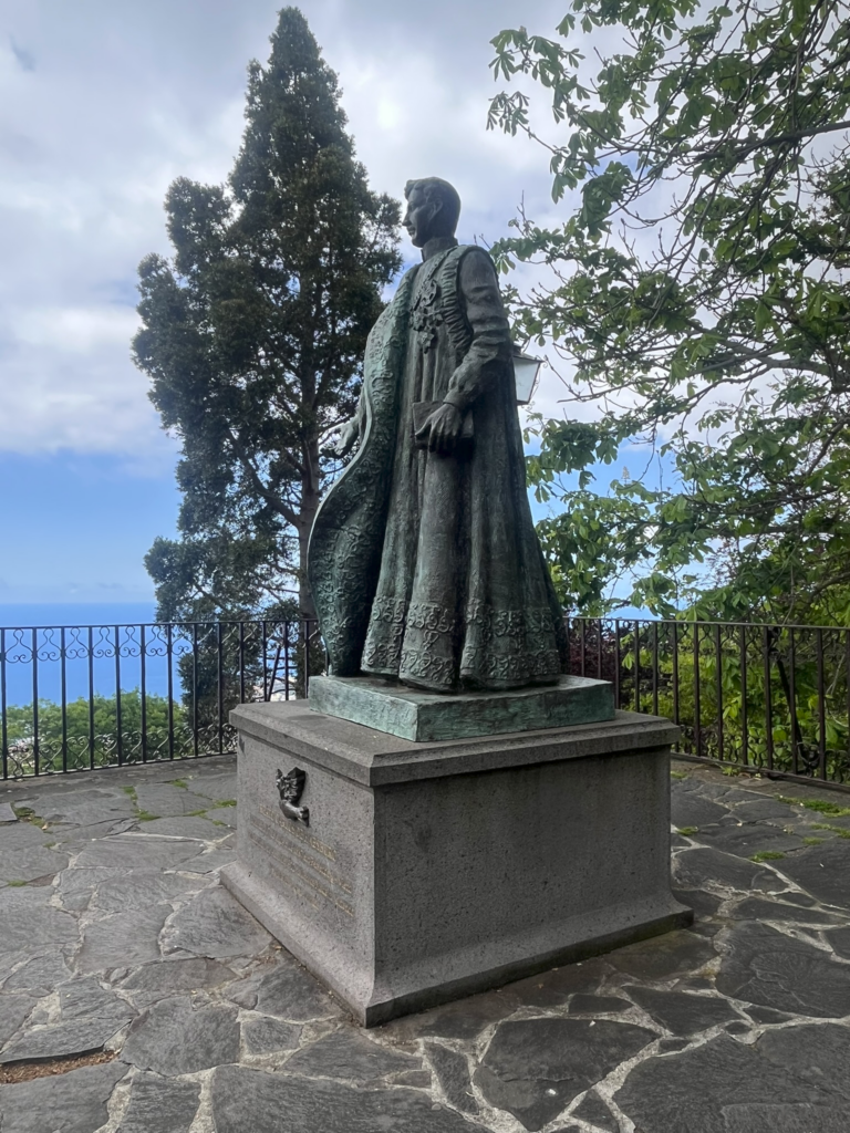 Statue of Charles I of Austria at Igreja de Nossa Senhora do Monte Church, Funchal Madeira