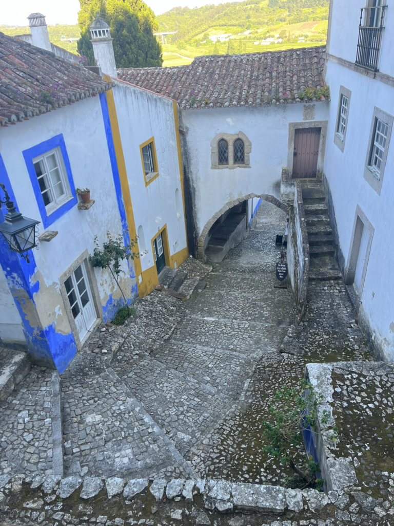 Inside the wall of Obidos Portugal